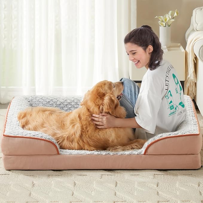 Orthopedic Dog Bed for Extra Large Dogs, Egg Crate Foam Bed for Extra Large Dogs - Image 6