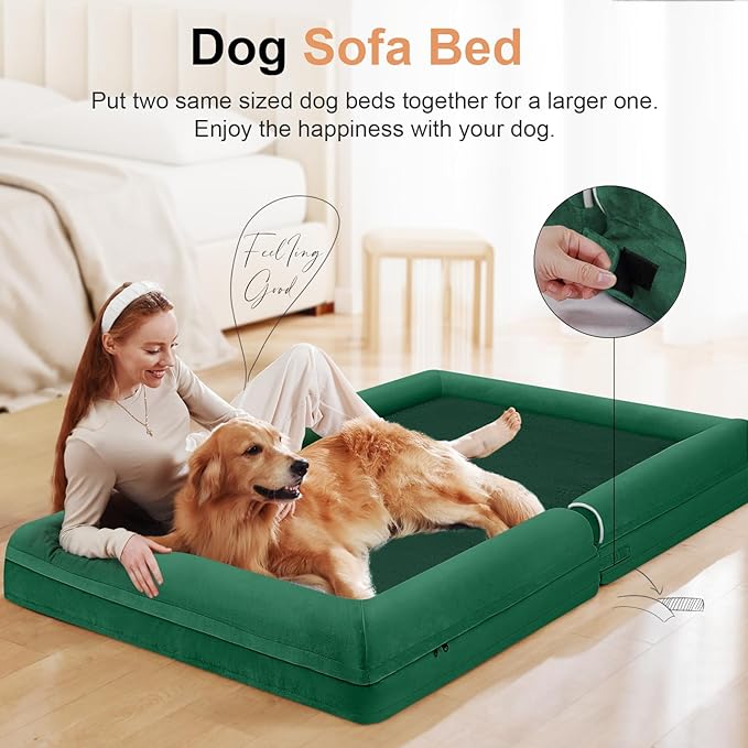 Large Dog Bed Orthopedic Washable: Beds Bolster XL Bed Medium Large Dogs Egg - Image 3