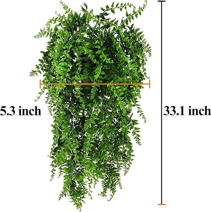 HERCOCCI 5 Pack Reptile Plants, Terrarium Hanging Plants Vines Artificial - Image 6