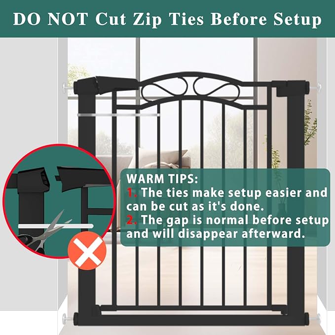 Fairy Baby 57.1"-59.8" Extra Wide Baby Gates - Image 9