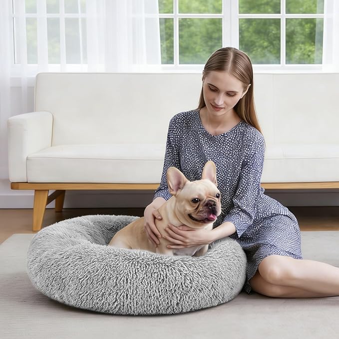 MIXJOY Orthopedic Dog Bed Comfortable Donut Cuddler Round Pet Beds Ultra Soft - Image 7