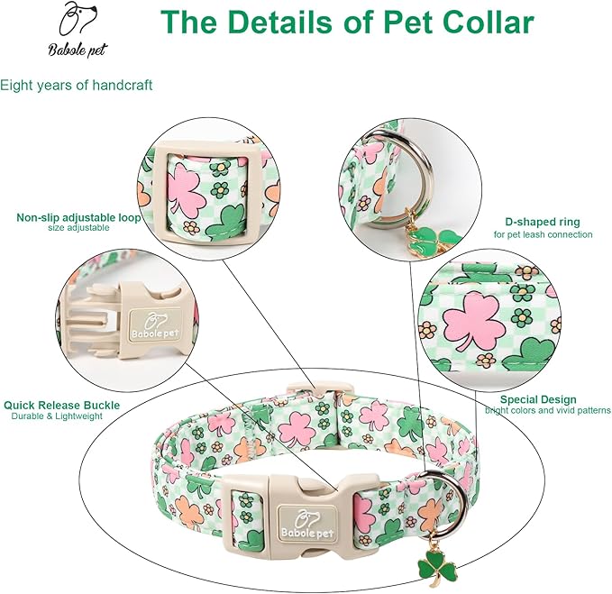 St Patricks Day Dog Collar for Large Dogs - Image 4