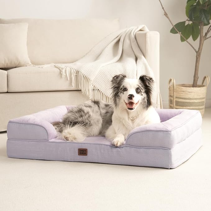 EHEYCIGA Orthopedic Dog Beds Large Sized Dog, Waterproof Memory Foam Pet Bed - Image 6