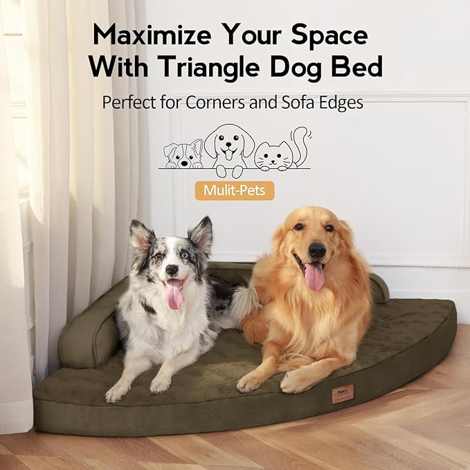 Large Orthopedic Dog Bed with Sides Big Dog Beds with Removable Washable Cover - Image 4
