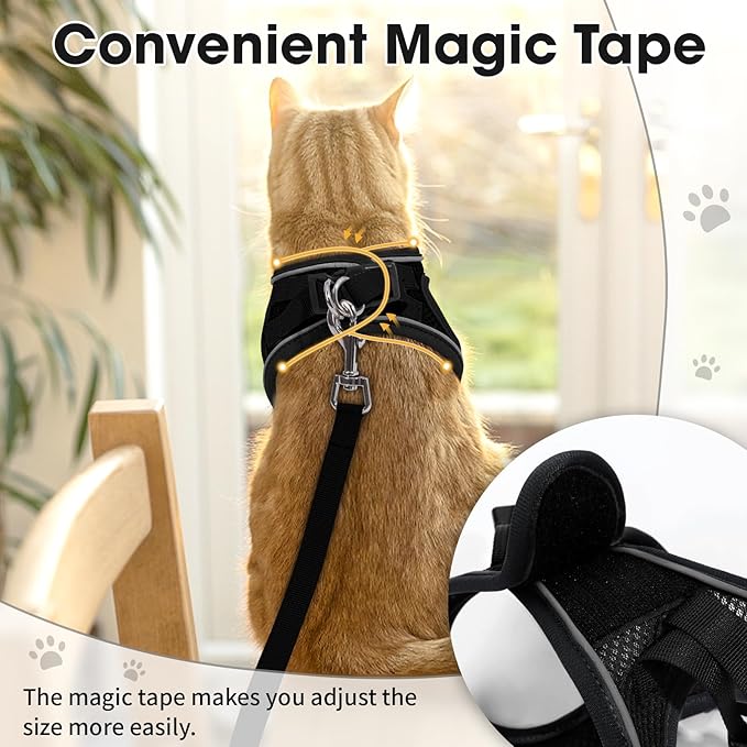 Cat Vest Harness and Leash Set for Walking Escape Proof, Adjustable Kitten - Image 4