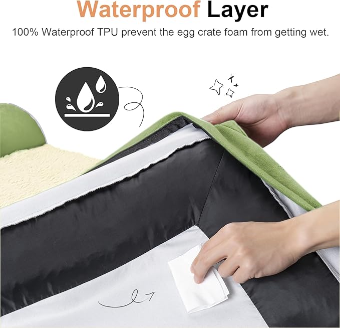 Large Dog Bed Orthopedic Washable: Jumbo Dog Bed Bolster Extra Large Dogs Egg - Image 4