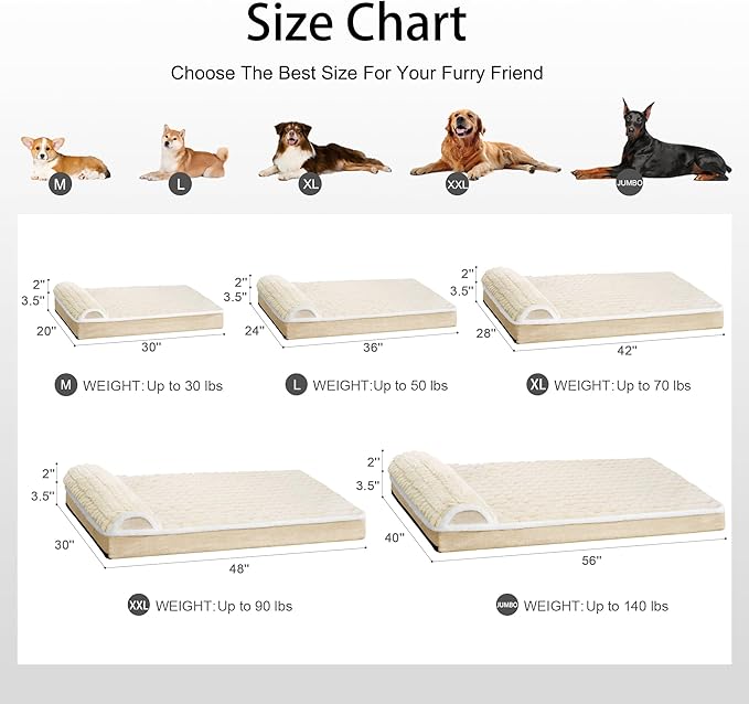 Orthopedic XL Dog Bed Large Sized Dog - Image 7
