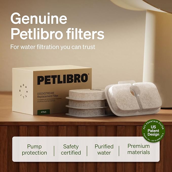 PETLIBRO Cat Water Fountain Filter, 4 Packs Cat Fountain Filter Replacement & - Image 5