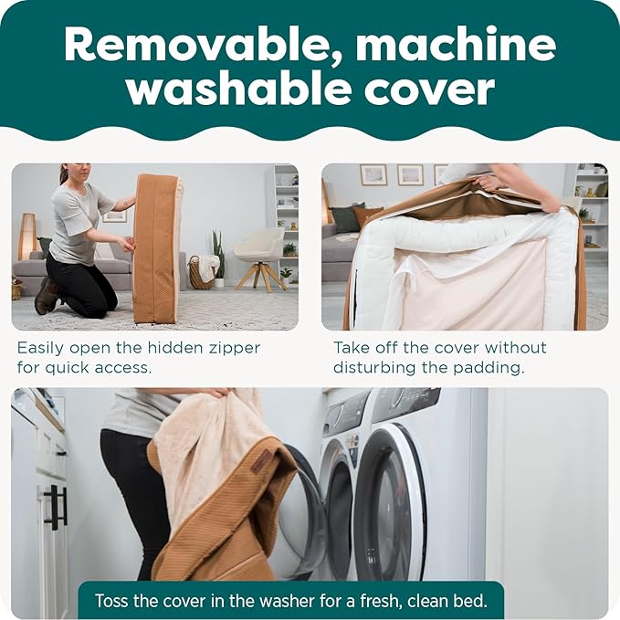 Furhaven Orthopedic Dog Bed for Large/Medium Dogs w/ Removable Bolsters & - Image 4