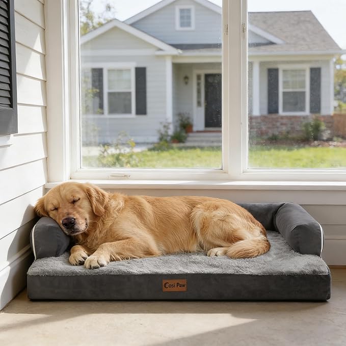 Orthopedic Dog Beds for Extra Large Dogs, Waterproof Egg Crate Foam XL Dog Bed - Image 9
