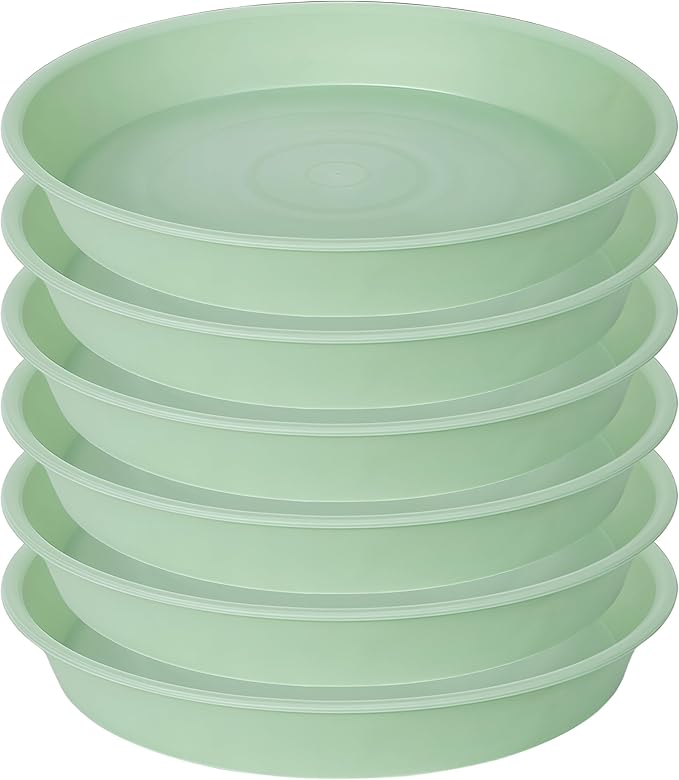 6 Pack of 8 inch Plant Saucer Blue, Plastic Plant Water Tray 8 inch Round - Image 8