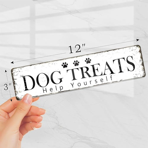 12x3 Inch Dog Treats Sign PC Signage Decor - Image 2