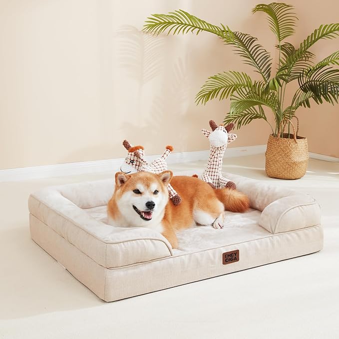 EHEYCIGA Orthopedic Dog Beds for Large Dogs, Waterproof Memory Foam Large Dog - Image 8