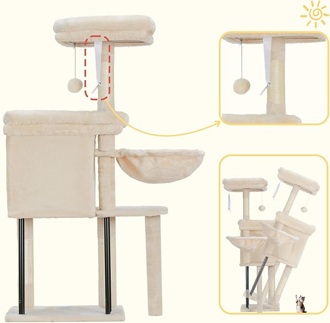 Hey-brother Cat Tree Tower, Scratching Posts - Image 7