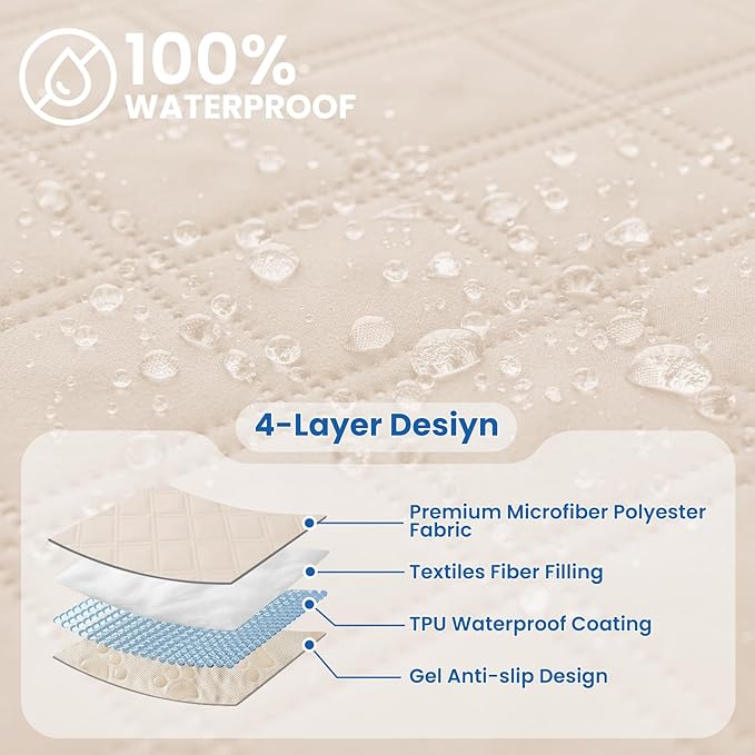 Waterproof Dog Blanket, Non-Slip Soft Pet Bed Cover, Couch Cover - Image 2
