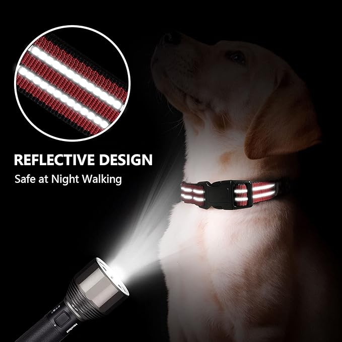 Hikiko Martingale Dog Collars Reflective Nylon Dog Collar - Image 3