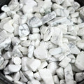 1lb Howlite Aquarium Gravel Rocks Natural Tumbled Healing Crystal Chips Bulk by YATOJUZI