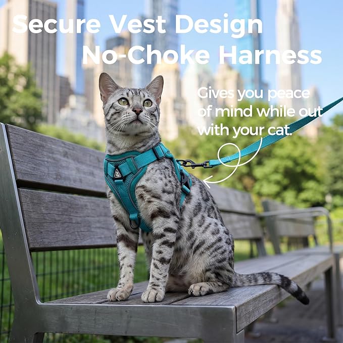 Cat Harness and Leash Set Escape Proof Tactical Medium Kitten Harness Emotional - Image 3