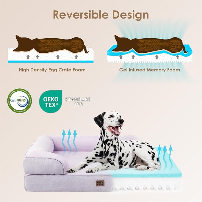 EHEYCIGA Orthopedic Dog Bed for Small Dogs, Waterproof Memory Foam Small Pet - Image 4