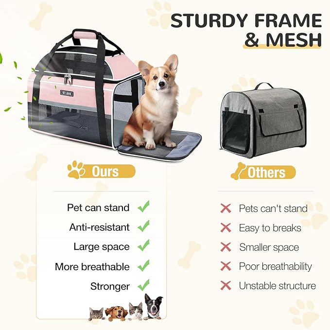 Lekereise Top-Expandable Pet Carrier 17x11x9.5 Inch Alaska Hawaiian Airline - Image 8
