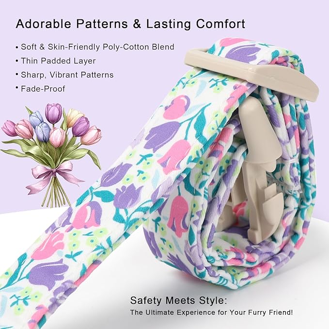 Floral Dog Collar for Large Dogs - Image 3