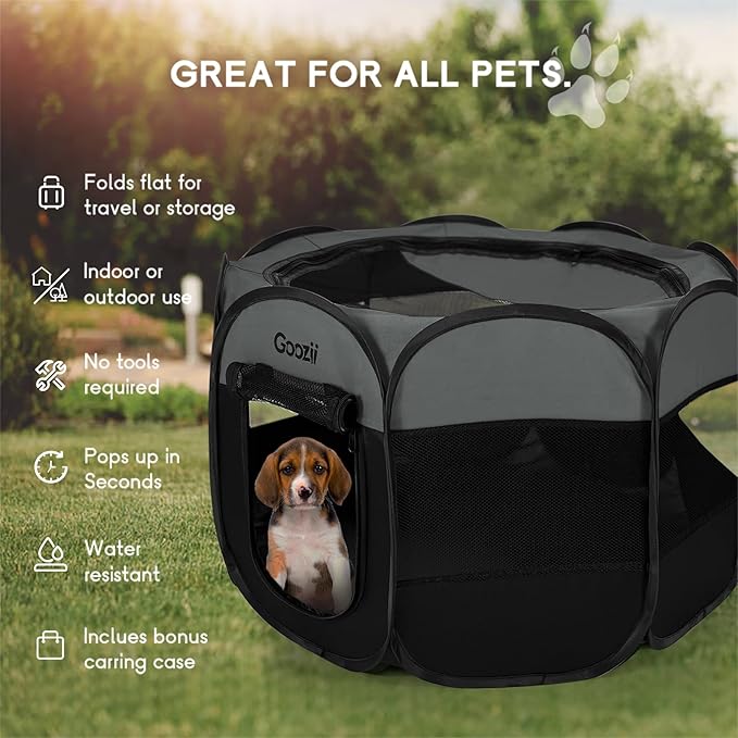 Portable Puppy Playpen Indoor, Small Dog Playpen, Pop Up Kitten Cat Play Pen - Image 4