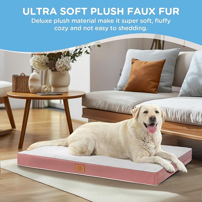 Sunheir Orthopedic Dog Bed for Extra Large Dogs, Waterproof Deluxe Plush Dog - Image 4