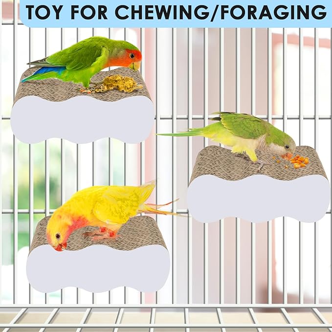KATUMO Bird Perch Conure Cage Stand Parakeet Shredder Foraging Toys Cockatiel - Image 6