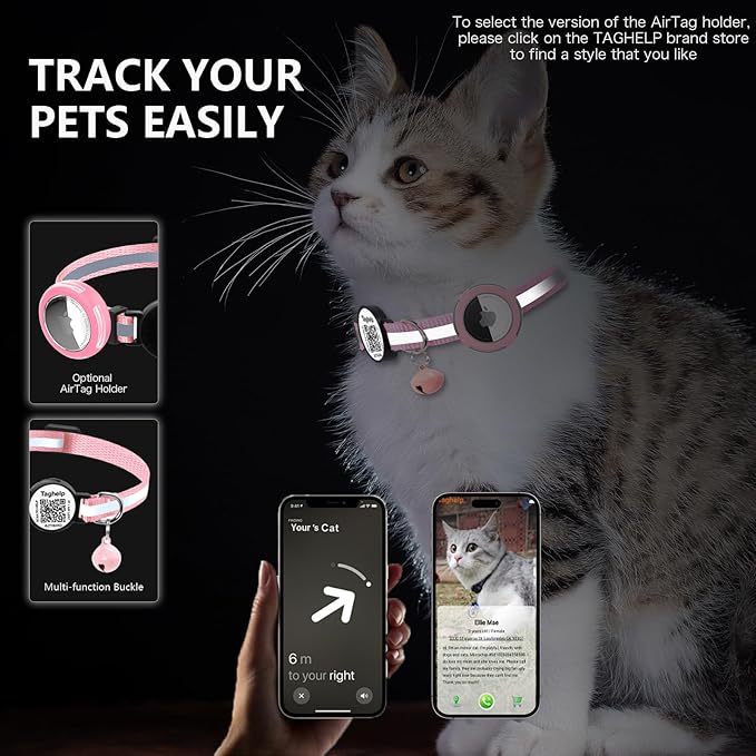 Smart QR Code Cat Collar 2-Pack, Breakaway Reflective Collar - Image 6