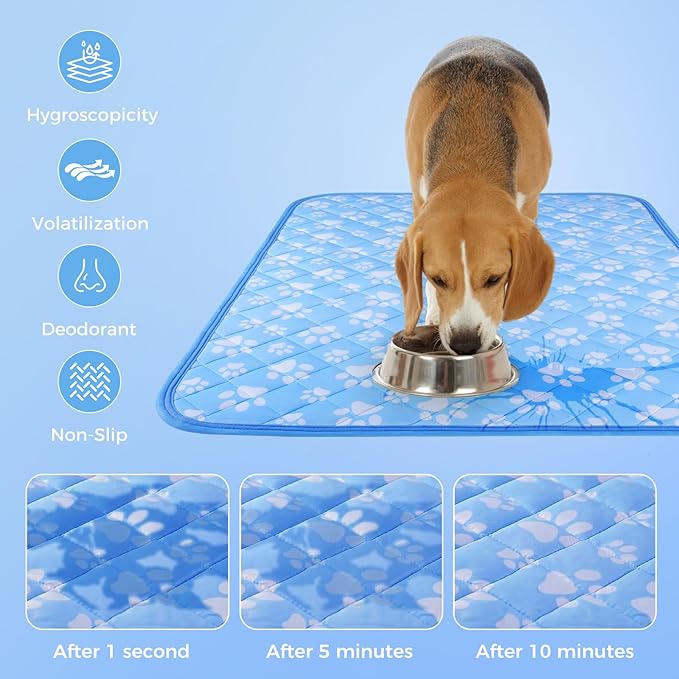 Rywell Cooling Mat for Dogs Large, Washable Non-Toxic Portable Kennel Dog Bed - Image 5