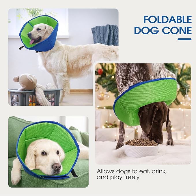 Dog Cone Collar After Surgery for Large Dogs, Adjustable Soft Cone for Dogs to - Image 6