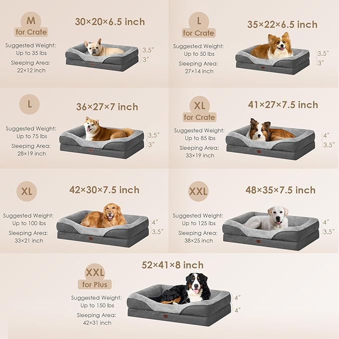 EHEYCIGA Orthopedic XXL Dog Bed - Image 5