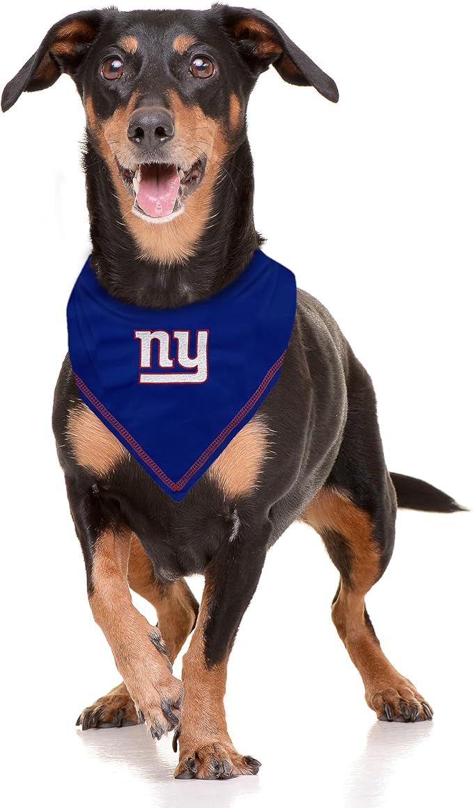 NFL New York Giants TIE Bandana, Small/Medium. Dog Bandana Scarf Bib - Image 3