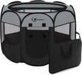 Dark Grey Puppy Playpen for Large Dog Cat, Dogs Tent Crates Cage Indoor/Outdoor by Siedihit