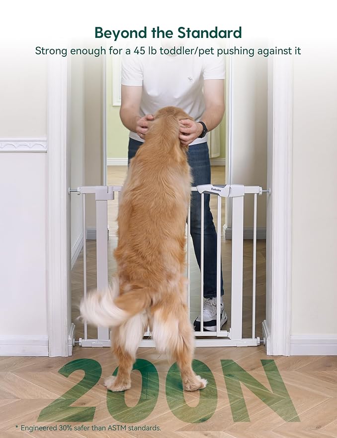 Babelio Baby Gate, 29-48 Inch Auto Close Pet Gate PressGuard P7, Easy Install - Image 3