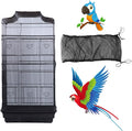 Bird Cage Seed Catcher, Large Airy Gauze Seeds Bird Cage Cover Guard Adjustable by AIMICOCA