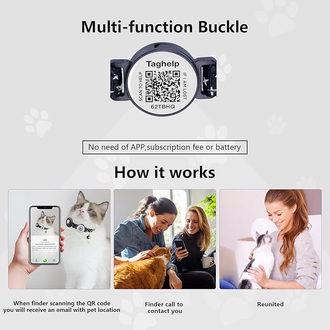 3 Pack Airtag Cat Collar, Breakaway Cat Airtag Collar - Image 4