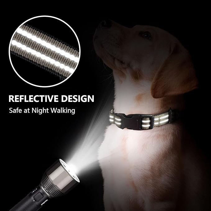 Hikiko Martingale Dog Collars Reflective Nylon Dog Collar - Image 5