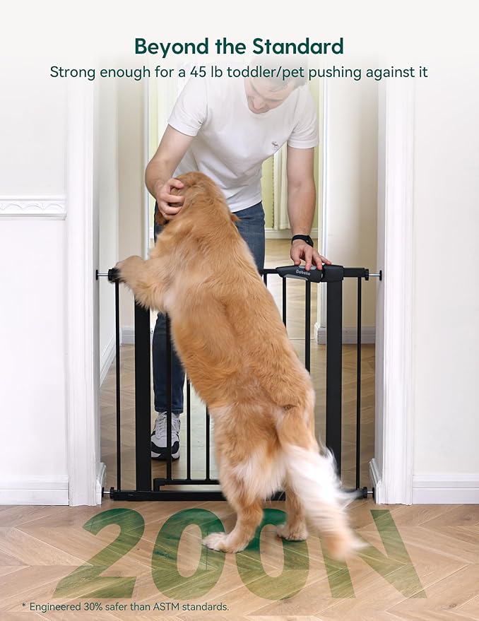 Babelio Baby Gate for Doorways and Stairs, 26-40" Auto Close Dog Gate, - Image 2