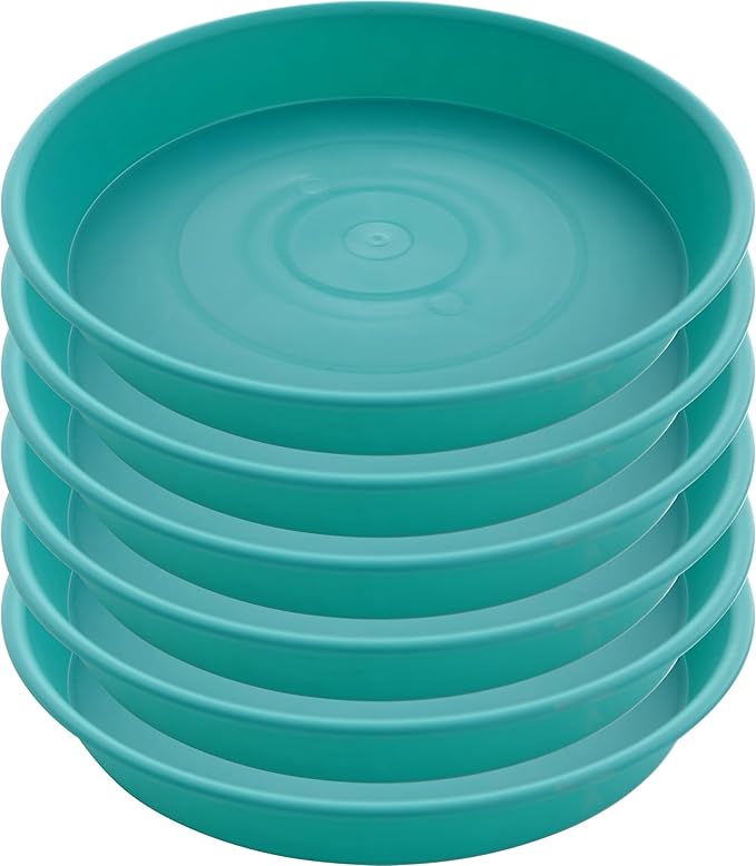 6 Pack of 10 inch Plant Saucer Blue, Heavy Duty Plastic Plant Saucer 10 inch - Image 8