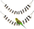 BNOSDM Birds Rope Ladder Toy 2Pcs Wooden Bird Hanging Ladders Pet Climbing by BNOSDM