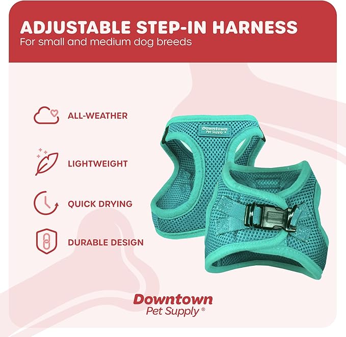 Downtown Pet Supply Step in Dog Harness No Pull, Bermuda Blue - Image 3
