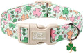 St Patricks Day Dog Collar for Large Dogs by Babolepet