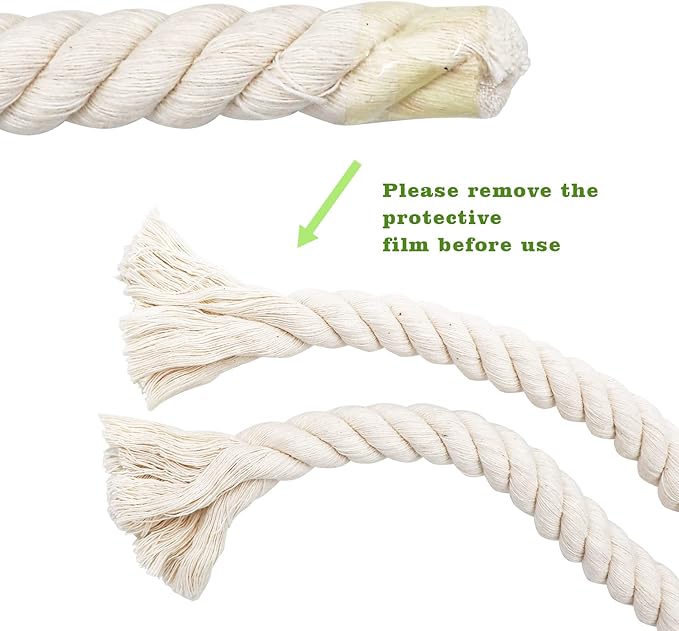 78.7 Inches Cotton Climbing Rope Toy, Lengthen and Bold Bird Ladder Bridge - Image 3