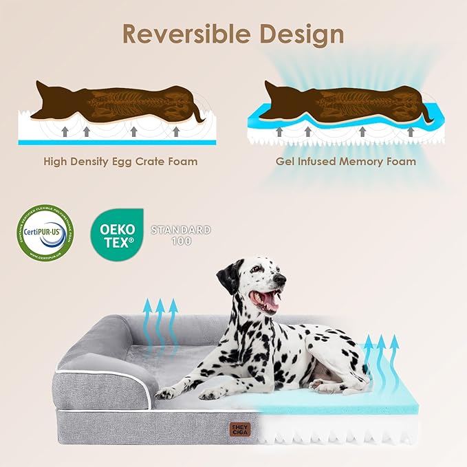 EHEYCIGA Orthopedic Dog Beds for Extra Large Dogs 44x32Inch, Waterproof Memory - Image 4