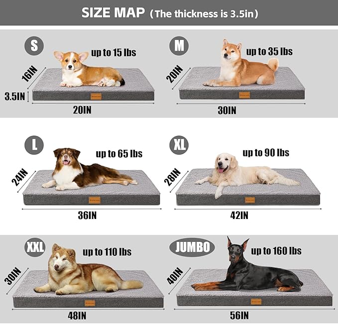 Patas Lague Orthopedic Jumbo Dog Bed - Image 6