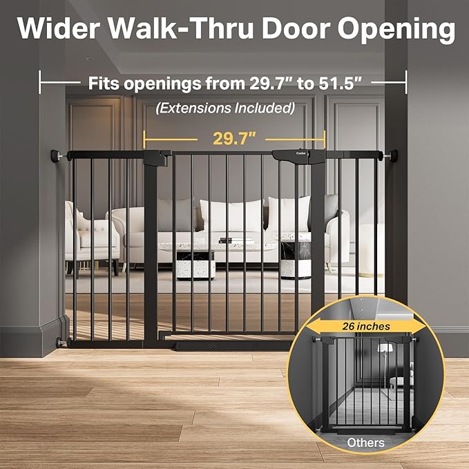 Cumbor 29.7"–51.5" Extra Wide Baby Gate - Image 3