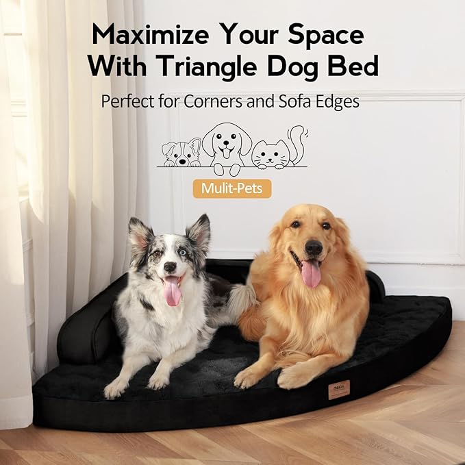 Large Orthopedic Dog Bed with Sides XXL Dog Beds with Removable Washable Cover - Image 4
