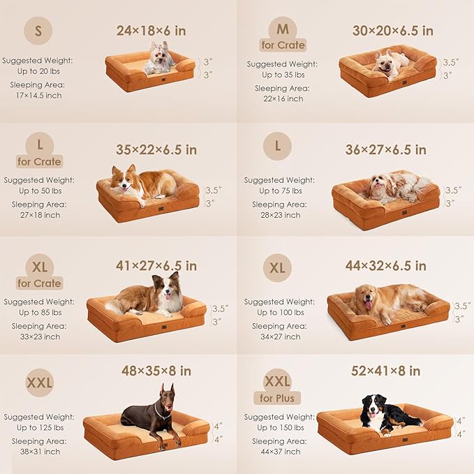 EHEYCIGA Orthopedic Dog Bed for Small Dogs, Waterproof Memory Foam Small Dog - Image 2