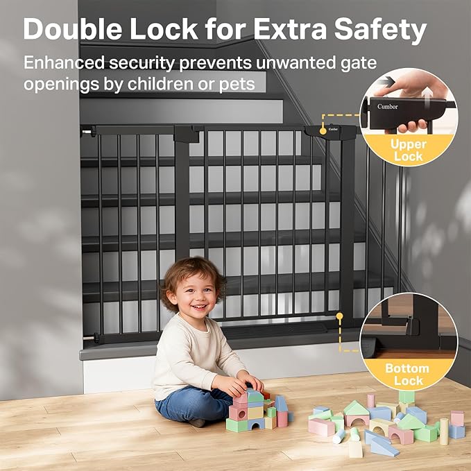Cumbor 29.7"–51.5" Extra Wide Baby Gate - Image 4